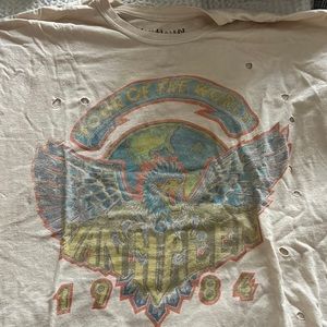 Distressed, trendy Van Halen t-shirt from urban outfitters